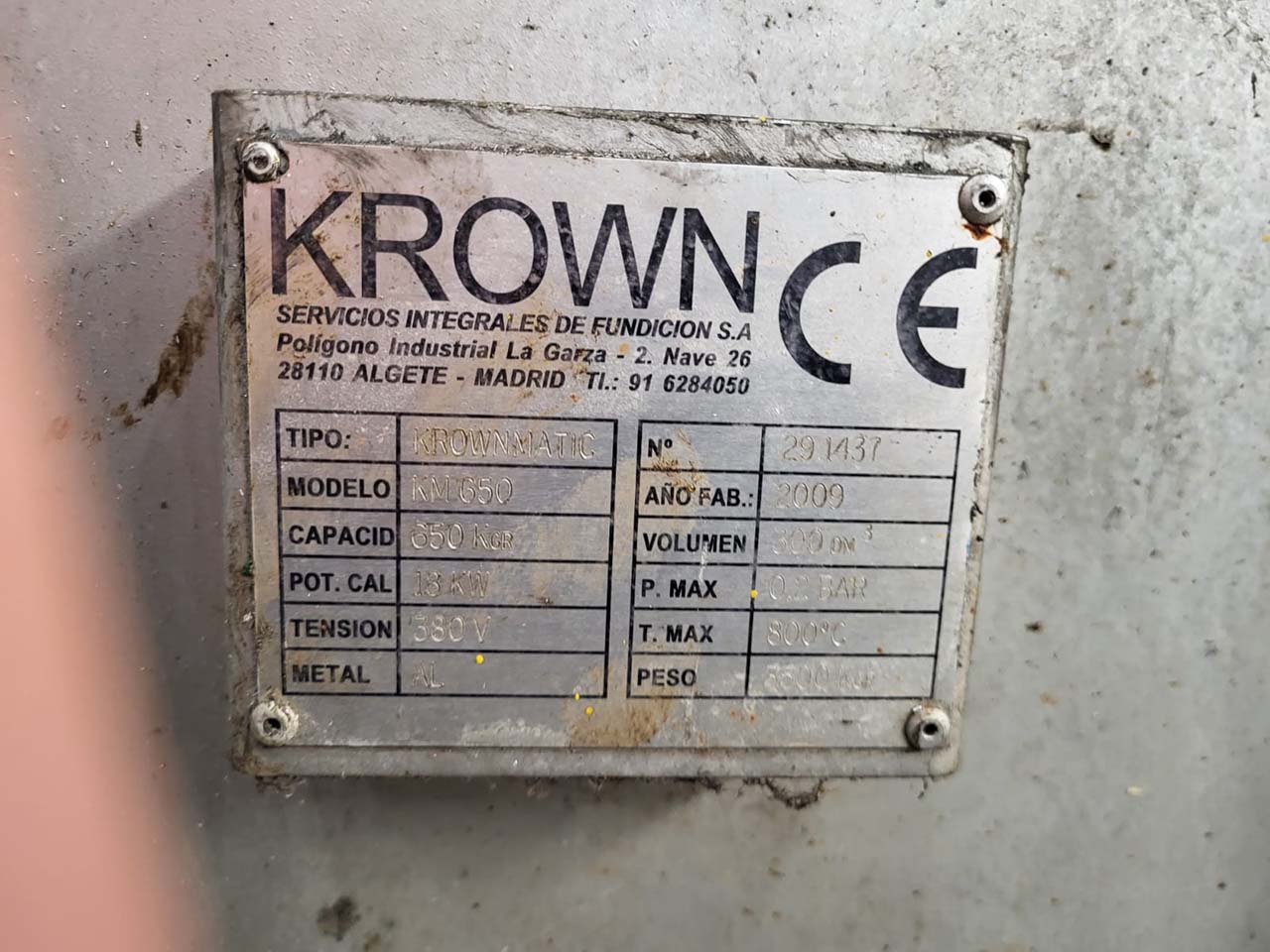 Krown Krownmatic KM 650 dozaj fırını O1759, kullanılmış