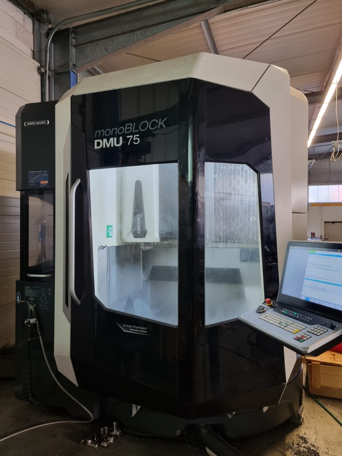 DMG MORI DMU 75 monoBLOCK – 5 eksenli CNC işleme merkezi BA2355, ikinci el